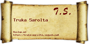 Truka Sarolta névjegykártya